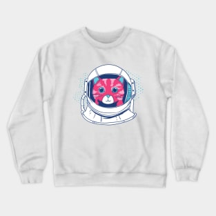 cat astronaut Crewneck Sweatshirt